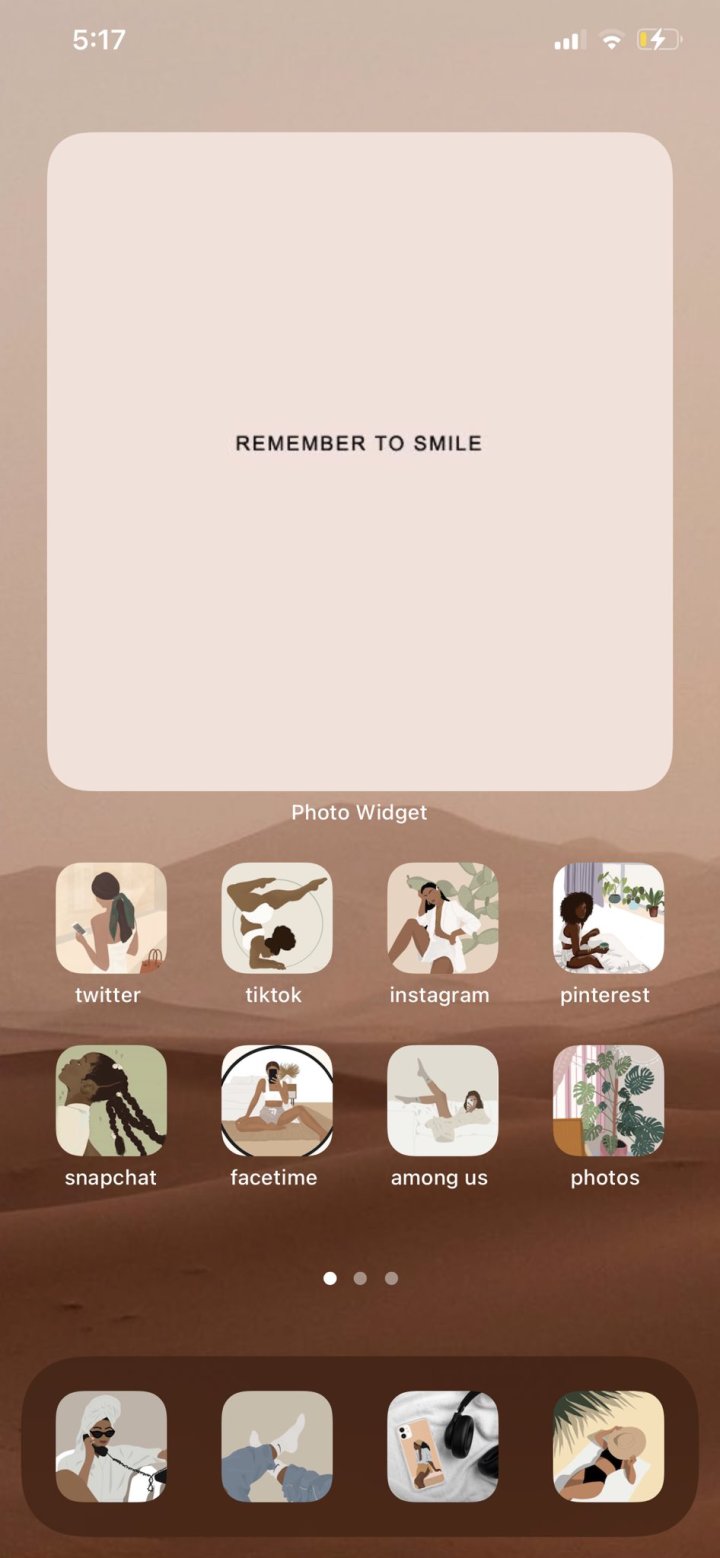 15 IOS Basic Nude Aesthetic Home Screen Ideas For Girls STRAPHIE