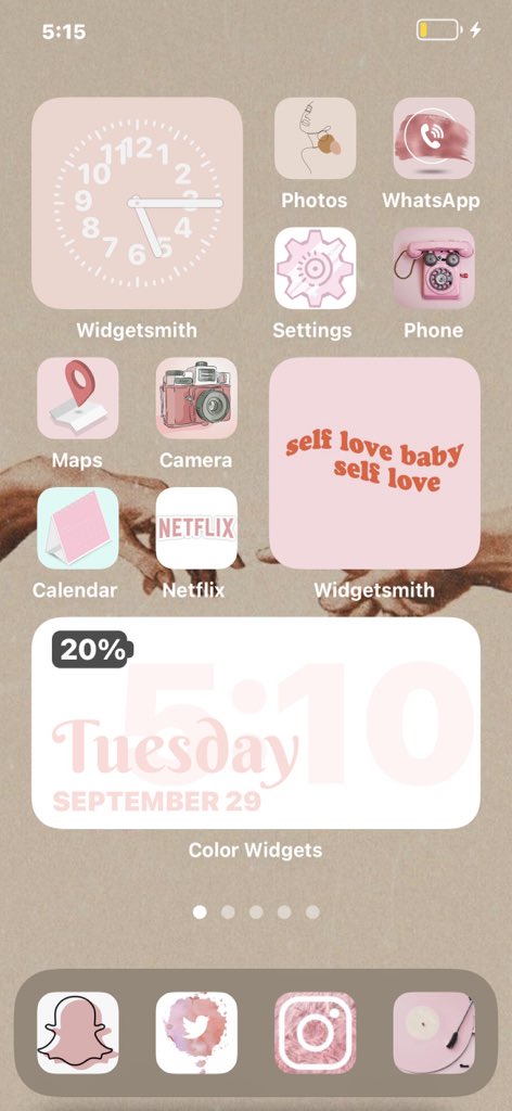 15 iOS Basic/Nude Aesthetic Home Screen Ideas for Girls – STRAPHIE