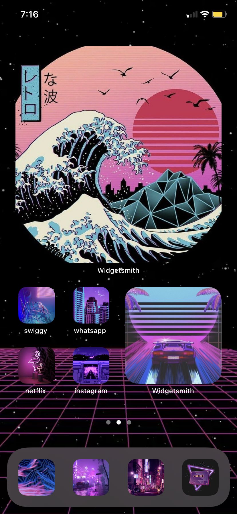 26 Neon Themed iOS 14 Home Screen Ideas - STRAPHIE