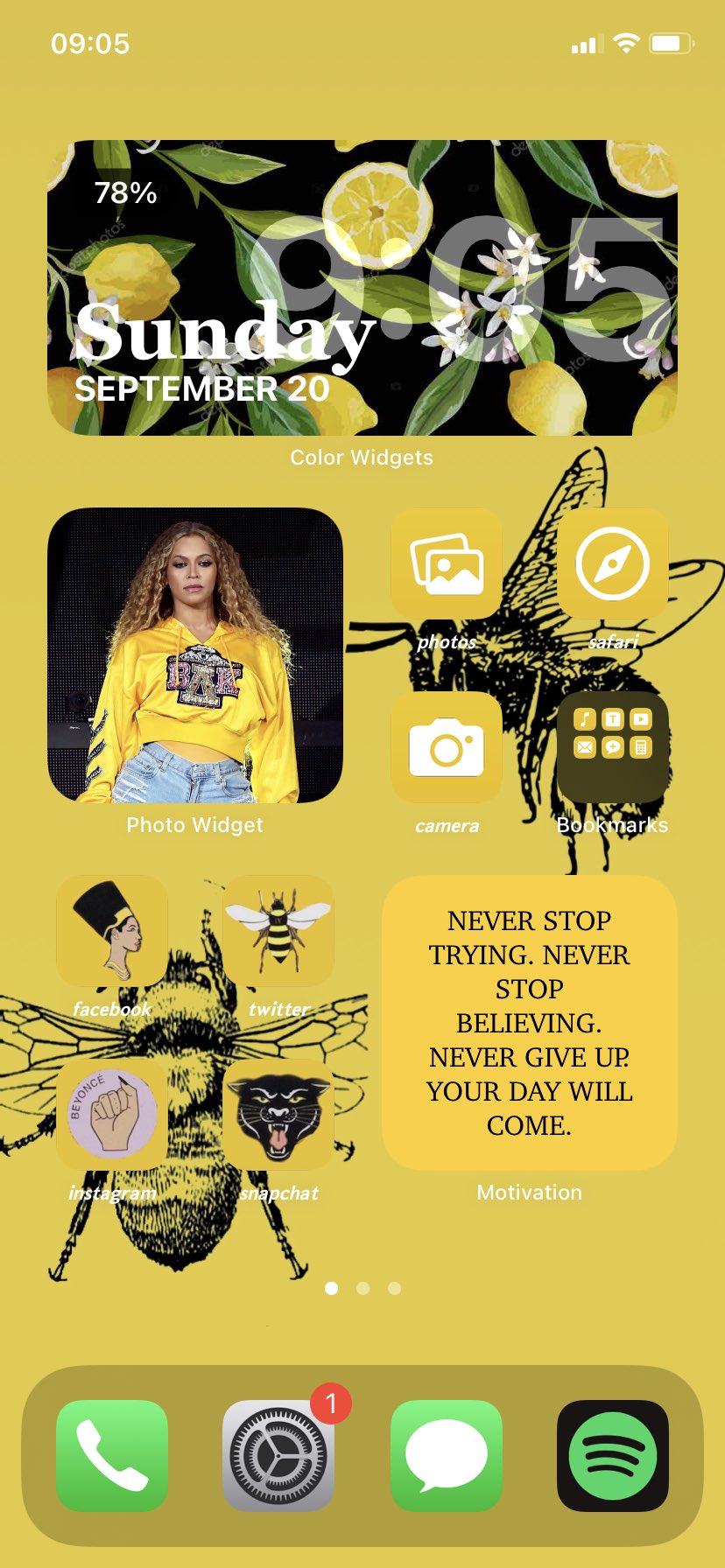 27 Yellow Themed iOS Home Screen Ideas – STRAPHIE